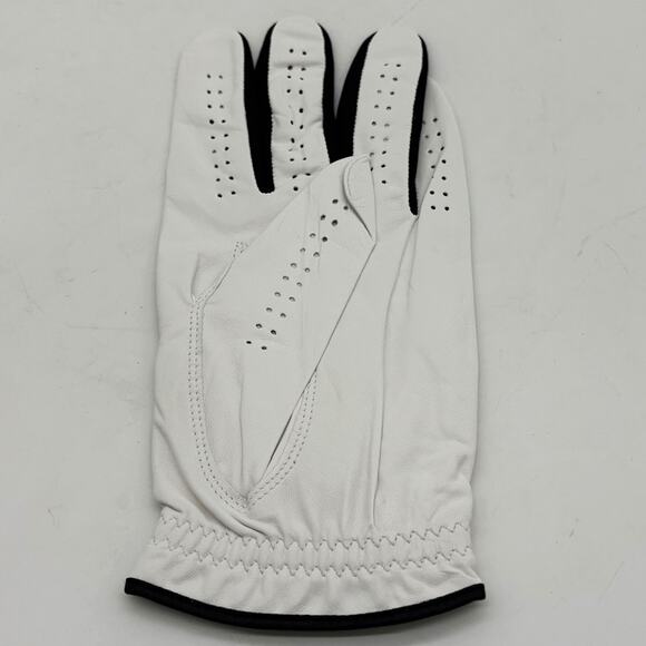 Vtg AMF Golf Glove Mens Large White Cabretta Leather Left Handed Coolmax Soft - Picture 4 of 5
